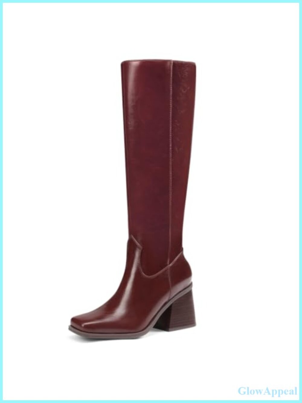 Chunky Heel Square Toe Knee High Boots β Women's Pull On Tall Boots